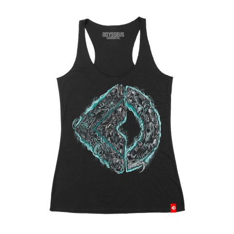 Palintonos Skulls (Poseidon) Racerback Tank