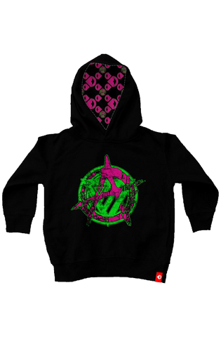 Acid Death Anarchy Kids Unisex Pullover Hoodie hoodies Odysseus Clothing 