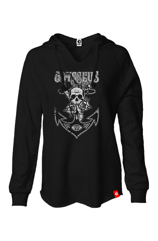 All-Seeing Anchor Women's Lightweight Wash Hoodie hoodies Odysseus Clothing 