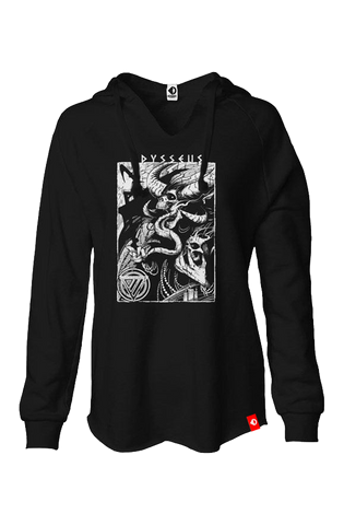 Beelzebill Caster Women's Lightweight Wash Hoodie hoodies Odysseus Clothing 