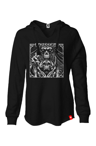 Beelzebill Fortune Teller Women's Lightweight Wash Hoodie hoodies Odysseus Clothing 
