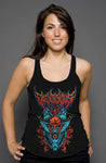 Four Horsemen: III: War Racerback Tank tank tops Odysseus Clothing xs solid black triblend 