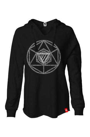 Geometrik Women's Lightweight Wash Hoodie hoodies Odysseus Clothing 