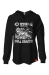 Hell Awaits Women's Lightweight Wash Hoodie hoodies Odysseus Clothing 
