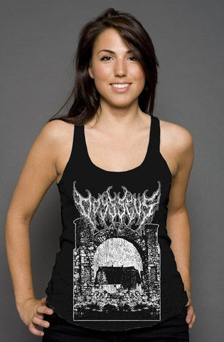 Killing Field Racerback Tank tank tops Odysseus Clothing xs solid black triblend 