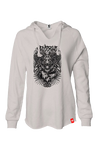 Malevolent Women's Lightweight Wash Hoodie (Bone) hoodies Odysseus Clothing 