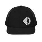 Palintonos Offset Snapback Trucker Cap Odysseus Clothing Black 