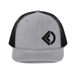 Palintonos Offset Snapback Trucker Cap Odysseus Clothing Black/Grey 
