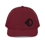 Palintonos Offset Snapback Trucker Cap Odysseus Clothing Cardinal 