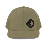 Palintonos Offset Snapback Trucker Cap Odysseus Clothing Loden 