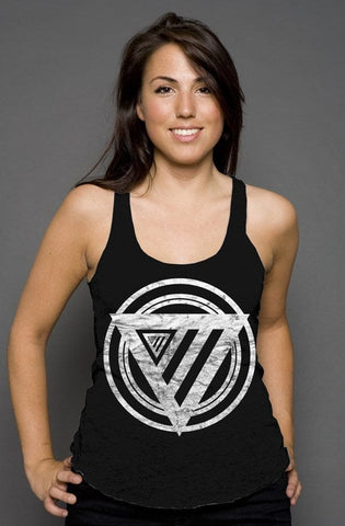 Wreak Havok Racerback Tank tank tops Odysseus Clothing xs solid black triblend 