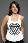 Wreak Havok Racerback Tank tank tops Odysseus Clothing xs solid white triblend 