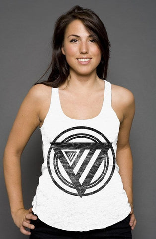 Wreak Havok Racerback Tank tank tops Odysseus Clothing xs solid white triblend 